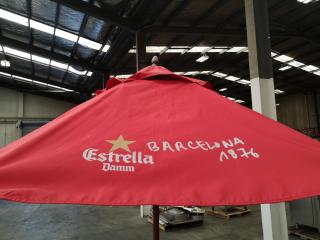 Outdoor Patio Deck Umbrella w/ Weighted Base