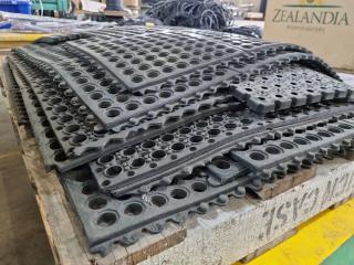 Pallet of Assorted Rubber Floor Matting