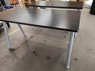 2x Contemporary Styled Office Tables