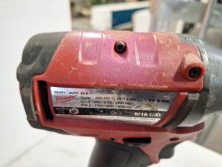 Milwaukee M18CID Hex Impact Driver (With Battery, Charger, Carrying Case)