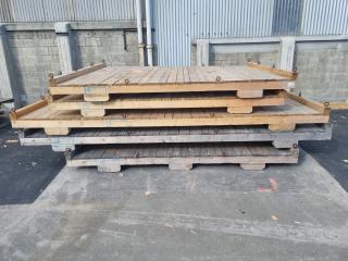 5 x Large Wooden Platforms 