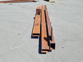 3 Lengths of Box Steel