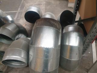Large Lot of Round Duct Sections