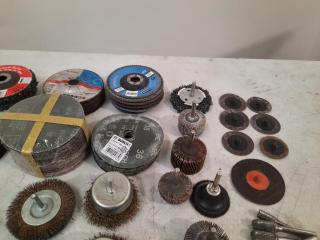 Assortment of Sanding / Grinding / Brushing Discs / Attachments