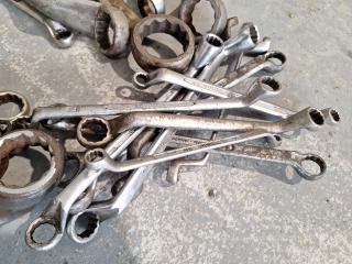 Large Lot of Box-End Wrenches/Ring Spanners