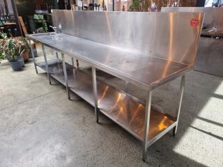 Very Large Stainless Bench 