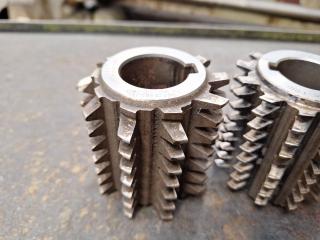 5 x Gear Hobber Cutters