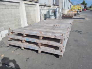 3 x Large Wooden Platforms 