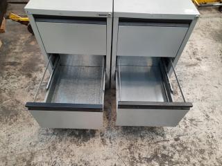 2 x Precision 2 Drawer Filling Cabinets