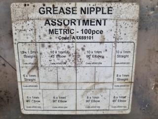 4x Cases of Assorted Grease Nipples