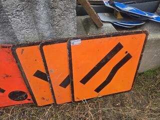 7 x Road Works Signs 