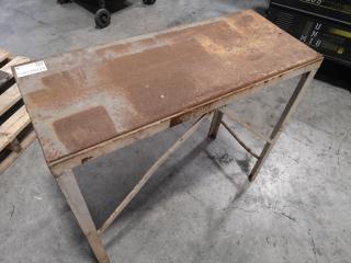 Small Heavy Duty Steel Workshop Table