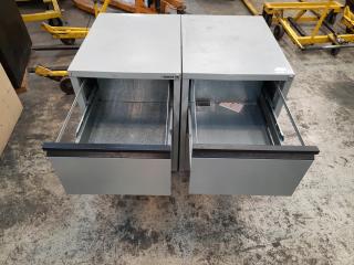 2 x Precision 2 Drawer Filling Cabinets