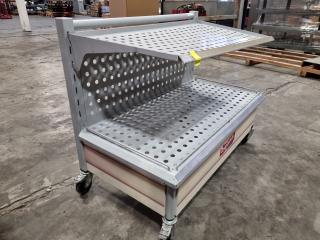 Mobile Adjustable Retail Shelving Unit.