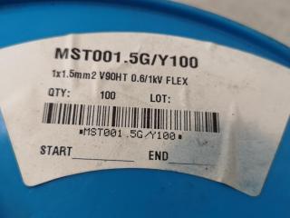 6x Spools of MST001.0 & MST001.5 Electrical Wire