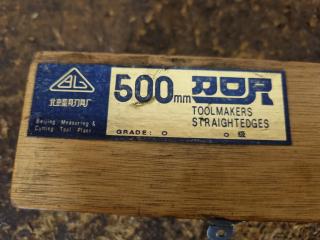 500mm Toolmakers Straight Edge