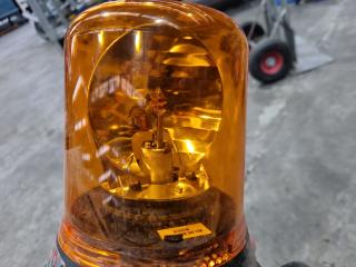 2x Magnetic Spinning Orange Caution Lights