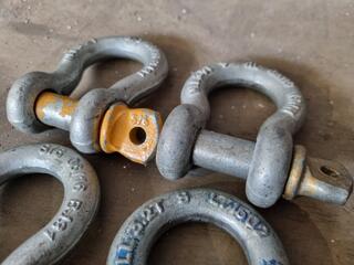 4x Bow Shackles, 3.2-Ton Capacities