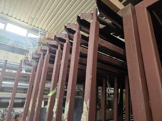 2 x Large Sliding Section Material Racks 