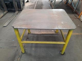 Industrial Steel Workshop Table