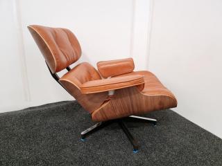 Eames Style Lounge Chair & Ottoman - Leather