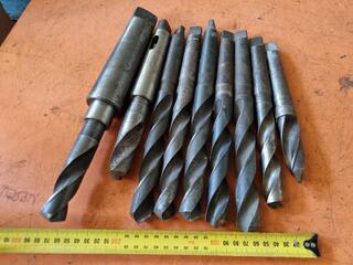 9x Assorted MT No.3 Drills + 3x Shank Sleeves