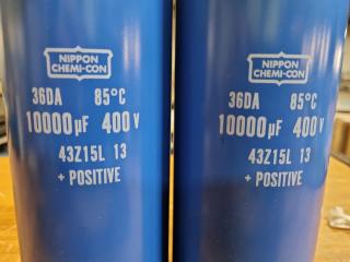 2x Nippon Chemi-Con Electrolytic Capacitors, 10000 uF