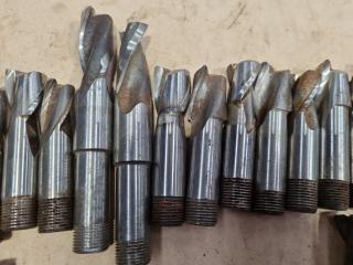 33x Assorted Screw Type End Mills