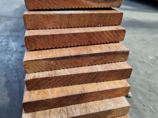 11x Assorted Dark Hardwood Boards