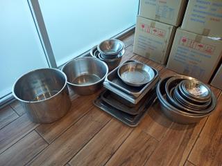 Large Lot of Stainless Bowls