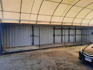 40" Container Shelter with Two Open Containers