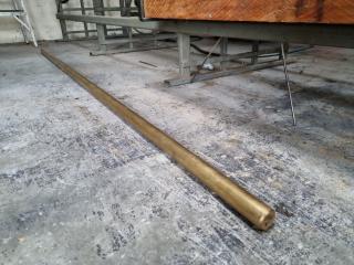 Solid Brass Bar, 38x38x2260mm