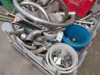 Crate of Assorted Stainless Steel Fittings