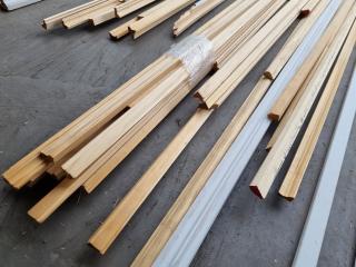 Mixed Lot of Wood & MDF Trim, Edging Boards & More