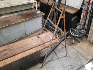 Vintage Workshop/Trades A-Frame Scafolding Platform