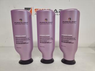3 Pureology Professional Hydrate Sheer Conditioners 