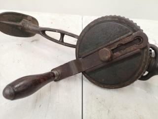 Vintage Antique Manual Drill & Shears