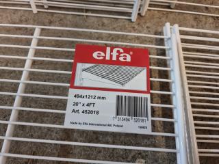 Elfa 494x212mm (20x4FT) Washhouse Shelving Assembly