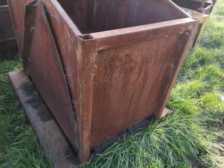 Heavy Steel Workshop Scrap Metal Bin