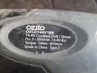 Ozito 14.4V Cordless Drill Driver w/ Case, No Batteries