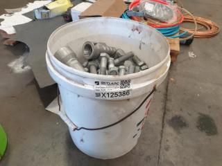 Bucket of Large Bolts