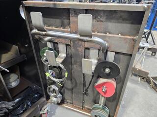 Three Unit Modular Steel Workbench 
