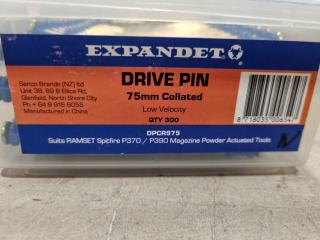 Assorted Expandet Drive Pins & Washered Nails