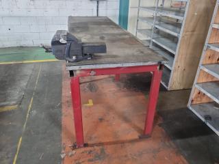 Large Workbench with Vice