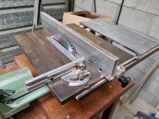 Vintage Inca Woodworking Table & Joiner Saw Bench Set