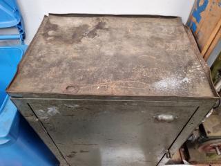 Vintage All Steel Mobile Workshop Cabinet