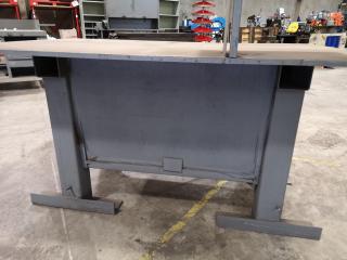 Heavy Steel Topped Workbench