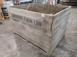 Sturdy Wooden Storage Crate
