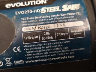 Evolution 230mm Steel Cutting Circular Saw EVO230-HD