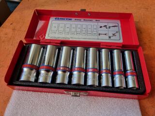 2x King Tony Deep Socket Sets, 3/8" & 1/2" Drive